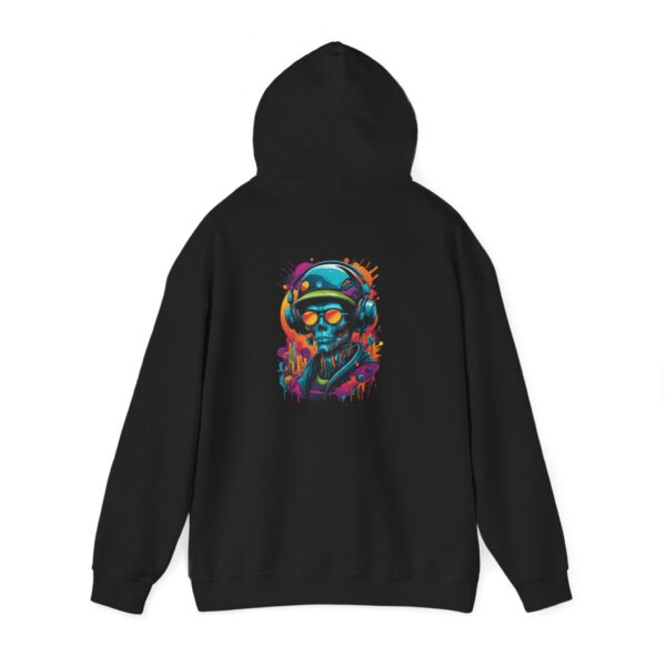 Robot Skull Headphones Graphic Hoodie