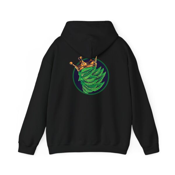 Crowned Leaf Face Graphic Hoodie
