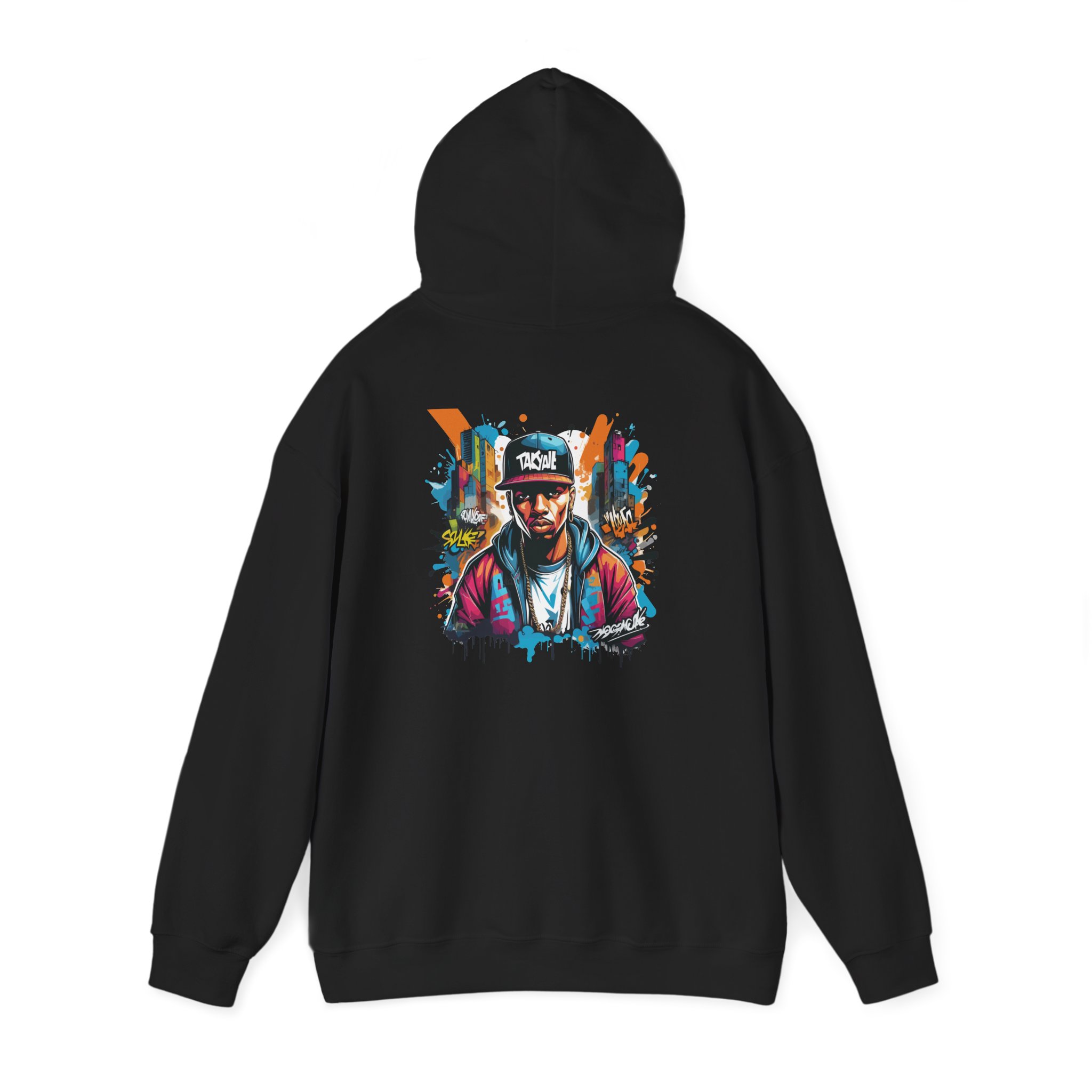 City Cap Portrait Graphic Hoodie
