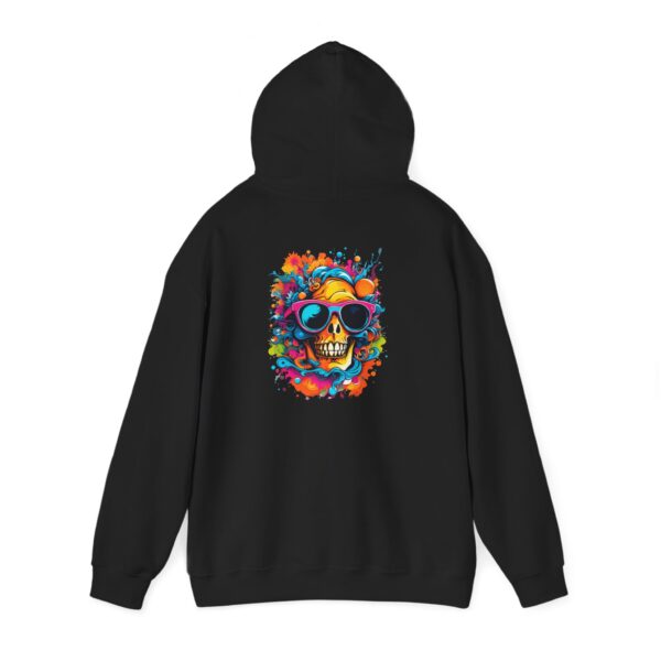 Sunglass Color Skull Graphic Hoodie