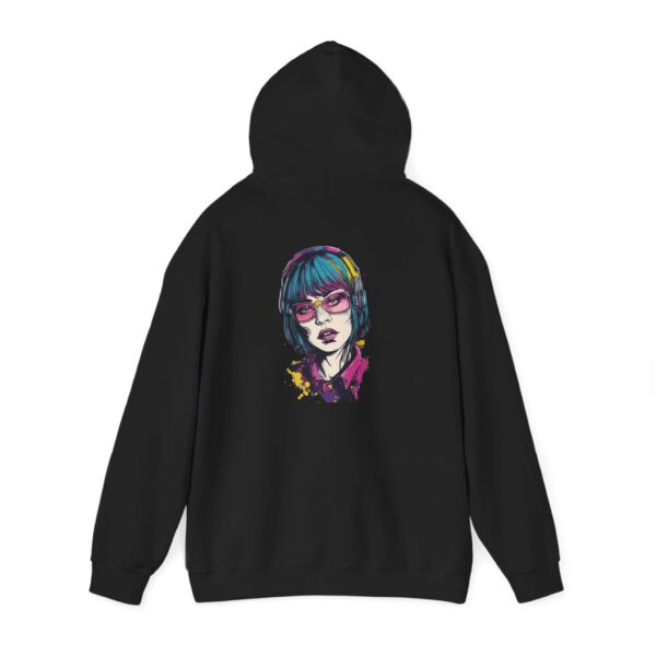Headphone Glasses Portrait Graphic Hoodie